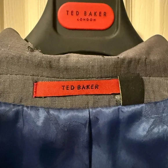 Ted Baker London Gray Suit with Notched Lapel